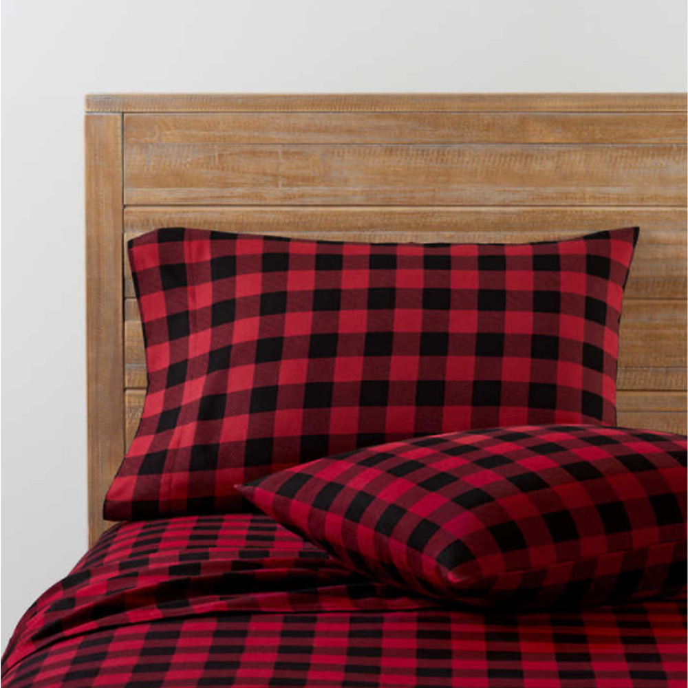Pendleton 4-piece Flannel Sheet Set Rob Roy Red